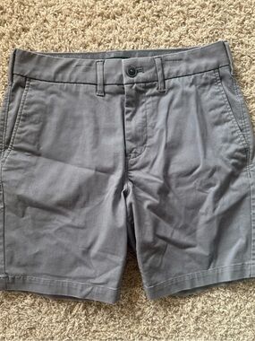 Express Men's Gray Flat-Front Casual Shorts
